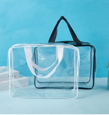 Eco-Friendly Plastic Cosmetic Bag Makeup Bag Custom PVC Pouch Cosmetic Pouch Bagscustom Travel Cosmetic Bag Custom Zipper Bag