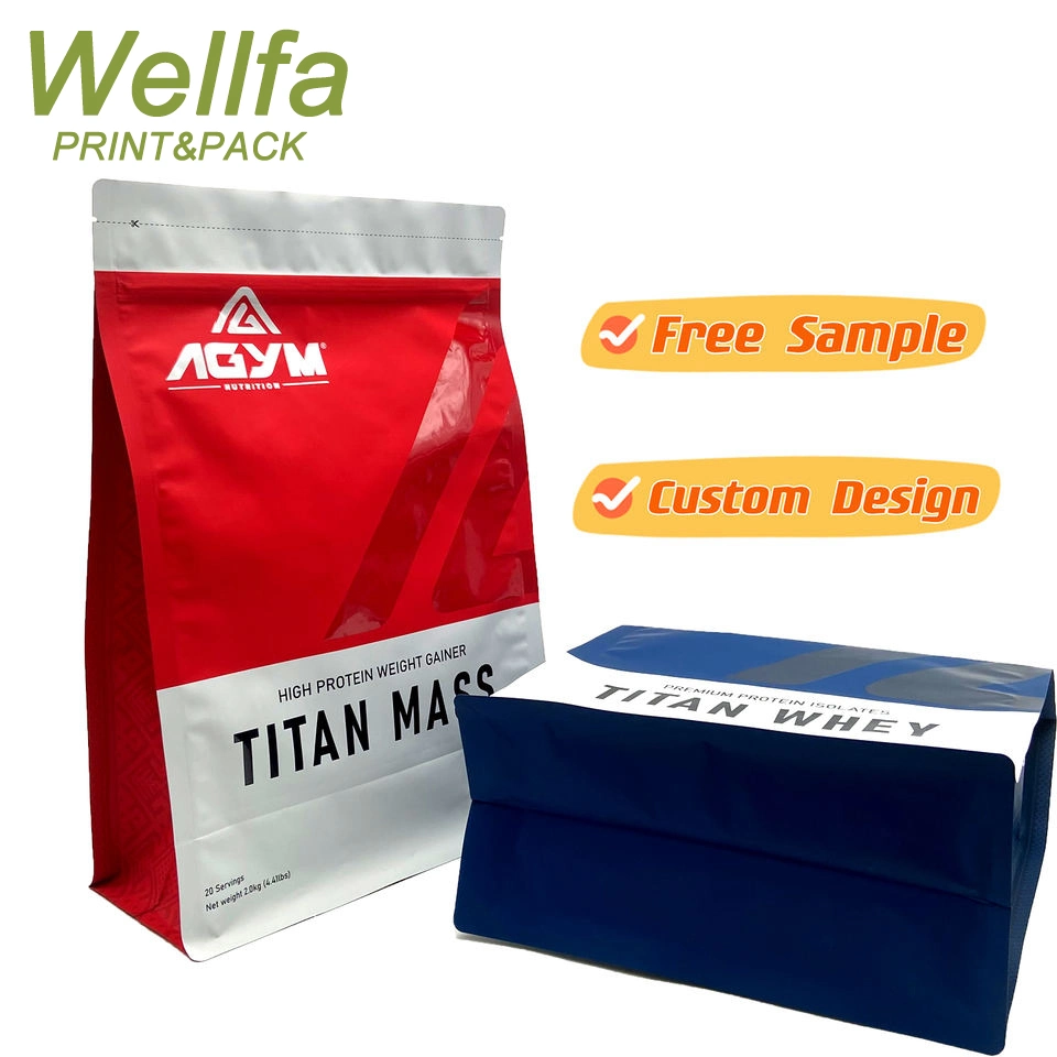 Custom Printed 100g 500g 1kg Resealable Coffee Milk Powder Packaging Plastic Pouch Mylar Packing Sachet Whey Protein Bags