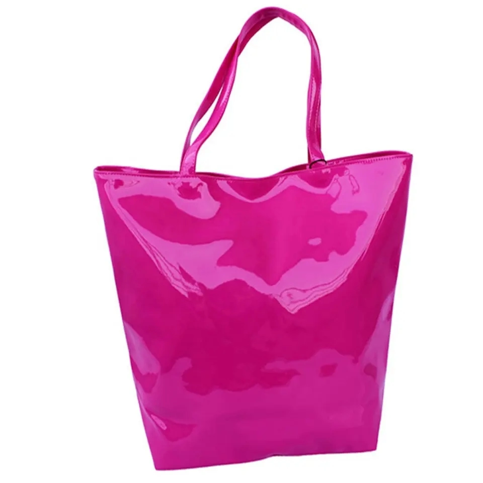 Boshiho Customized Logo Shopping Bags Handbag Waterproof PVC TPU Durable Transparent