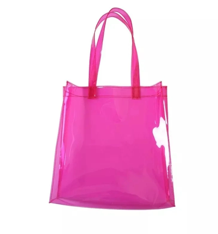 Boshiho Customized Logo Shopping Bags Handbag Waterproof PVC TPU Durable Transparent