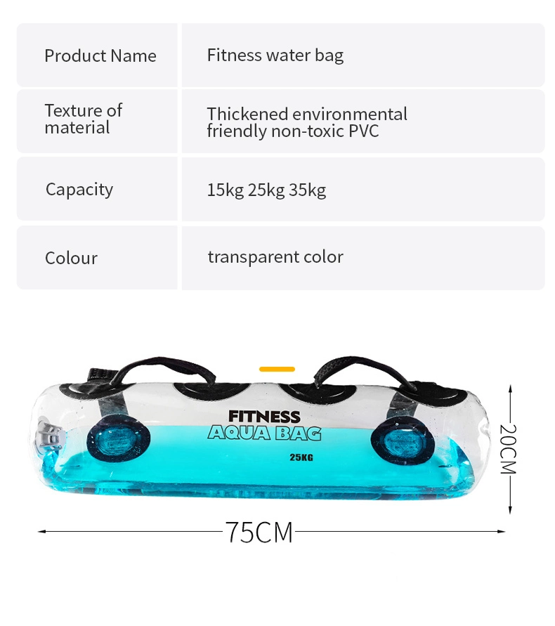 New Hot Selling PVC Waterproof Water Bag Folding Aqua Power Heavy Training Bag Fitness Aqua Bag