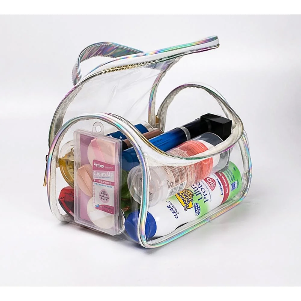 Waterproof Transparent Storage Container Travel Toiletry PVC Cosmetic Bags Transparent Makeup Bags Organizer Handbag Wbb21151