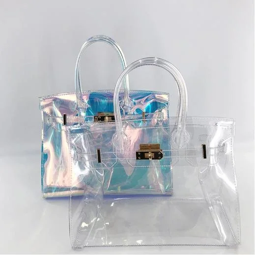Wholesale Factory PVC Transparent Crossbody Bag Jelly Ladies Handbags