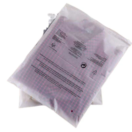 Resealable Zip Lock Zipper Bag Apparel Packaging Plastic Frosted Slider Poly Bags for Clothes