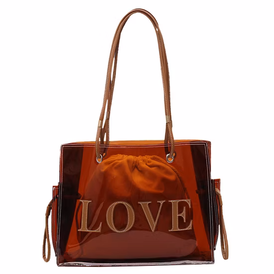 Purses New Summer Luxury Handbags for Women PVC Transparent Beach Women Hand Bags