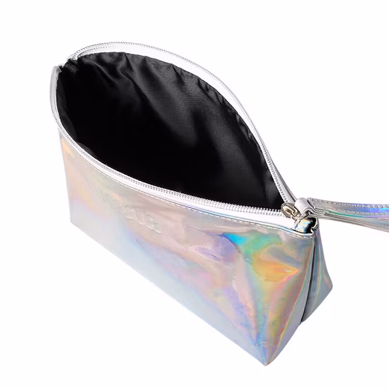 New Design Laser PVC Bag Cosmetic Pouch Shinning Make up Bag Toiletry Bag for Lady