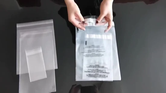 Custom Printed Resealable Self Adhesive Seal Transparent Clear Cellophane Resealable Plastic OPP Packing Bag