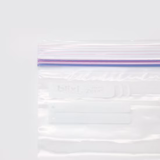 Customized Frosted EVA Plastic Ziplock Jewelry Garment Cosmetics Packaging Bag